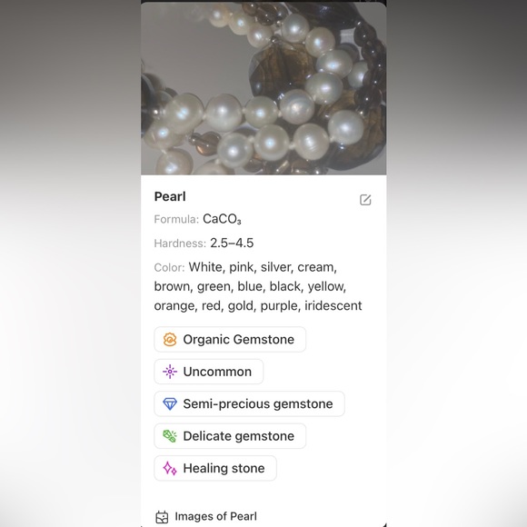 Smoky Quartz Pearl and Sterling Silver Necklace NWT - Picture 12 of 12